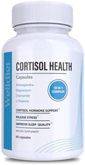 Suplementos de Cortisol 10 en 1 con Magnesio, Ashwagandha, Manzanilla, L-Teanina, Hierba de San Juan, Rhodiola, 60 Cápsulas, Reductor de Cortisol - imagen 1