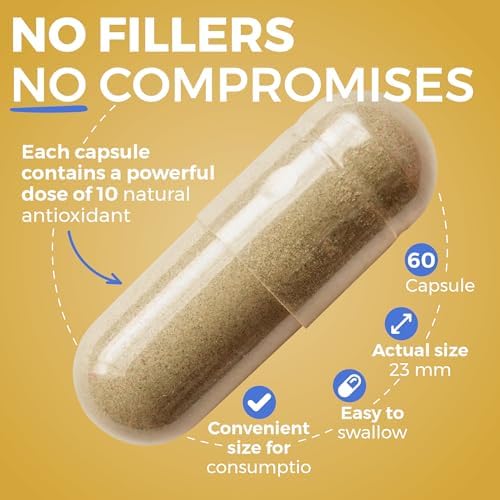 Suplementos de Cortisol 10 en 1 con Magnesio, Ashwagandha, Manzanilla, L-Teanina, Hierba de San Juan, Rhodiola, 60 Cápsulas, Reductor de Cortisol - imagen 3