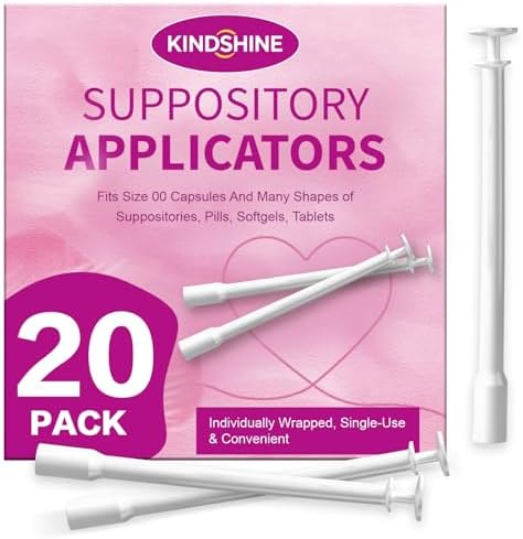 Paquete de 40 Aplicadores Desechables para Supositorios, Higiénicos y Envueltos Individualmente, Compatibles con la Mayoría de Supositorios y Cápsulas - imagen 8