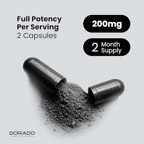 Píldoras de Carbón Activado Orgánico (120 Cápsulas) Derivadas de Cáscaras de Coco, Apoyo para la Hinchazón y Desintoxicación, 520mg por Porción, - imagen 8