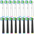 Paquete de 16 Cabezas de Cepillo de Repuesto de Precisión Compatible con Cepillo Eléctrico Oral B Braun. 8 Blancas y 8 Negras. - imagen 1