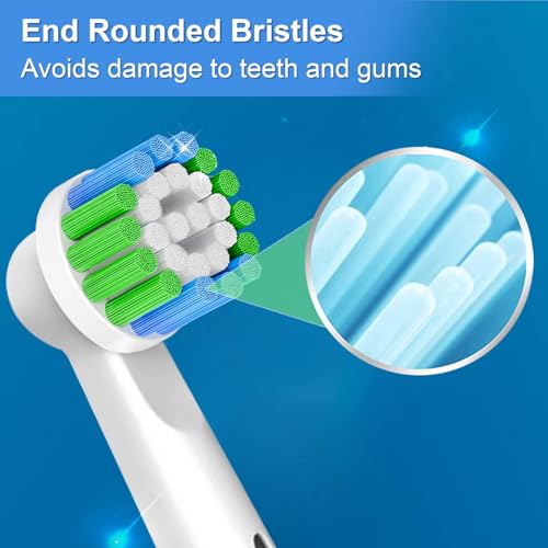 Paquete de 16 Cabezas de Cepillo de Repuesto de Precisión Compatible con Cepillo Eléctrico Oral B Braun. 8 Blancas y 8 Negras. - imagen 4