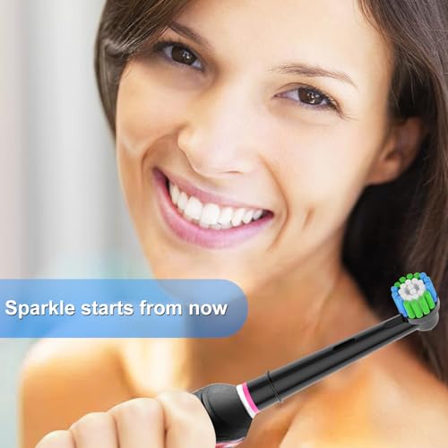 Paquete de 16 Cabezas de Cepillo de Repuesto de Precisión Compatible con Cepillo Eléctrico Oral B Braun. 8 Blancas y 8 Negras. - imagen 7