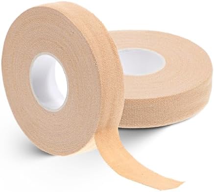 2 Rollos de Cinta para Dedos, Cinta Atlética Extra Fuerte de 0.6 Pulgadas x 32 Pies, Ideal para Escalada, Fútbol y Deportes al Aire Libre (Color Piel) - imagen 3