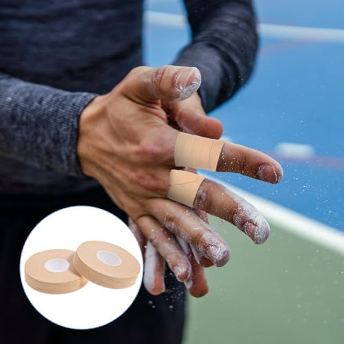 2 Rollos de Cinta para Dedos, Cinta Atlética Extra Fuerte de 0.6 Pulgadas x 32 Pies, Ideal para Escalada, Fútbol y Deportes al Aire Libre (Color Piel) - imagen 6
