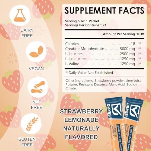 Polvo de Creatina Monohidratada DR.YES 4500mg, Aumenta Fuerza, Recuperación Muscular y Producción de ATP, Keto y Vegano, No GMO, Rápida Absorción, 21 - imagen 2