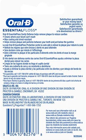 Hilo Dental Oral-B Esencial, Cerado, Sin Sabor, 54 Yardas (50 Metros) - Paquete de 2 - imagen 4