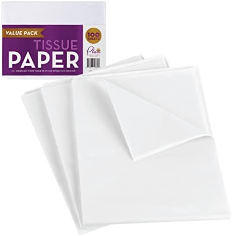 Papel de Seda Blanco para Regalos – 100 Hojas de Papel de Regalo para el Día de las Madres – Paquete Premium de 15 x 20 Pulgadas para Envíos, Regalos - imagen 2