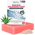Jabón Natural para Alivio Instantáneo de Picazón - Jabón Calmante de Calamina para Piel Irritada, Picaduras de Insectos, Eccema y Más - imagen 1