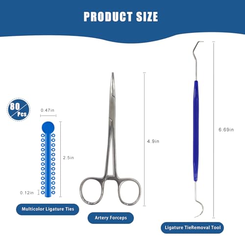 Juego de Herramientas para Brackets TTKBHHQ - 2080 Ligaduras Ortodónticas Multicolor y Accesorios DIY - imagen 4