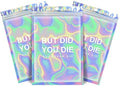 Kit de Recuperación para Resaca Fcuadro 20 Piezas DID YOU DIE Bolsas Holográficas para Fiesta de Despedida de Soltera 5x7 - imagen 1