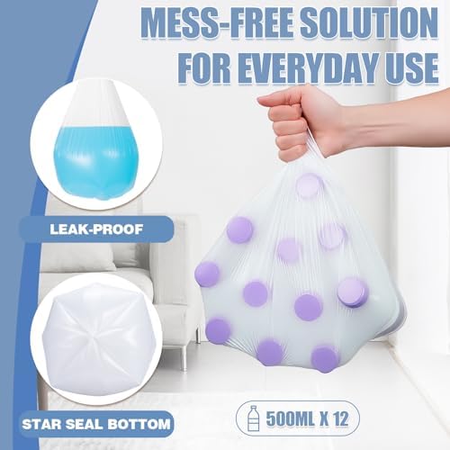 Bolsas de Basura Pequeñas de 4 Galones - Paquete de 100, Sin Fragancia, Bolsas para Baño, Forros para Bote de Basura Blancos de 4 Gal - imagen 3