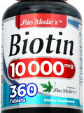Suplemento de Biotina FITO MEDIC'S Lab | 360 tabletas | Vitamina para el cabello y piel - imagen 1