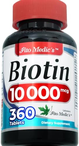 Suplemento de Biotina FITO MEDIC'S Lab | 360 tabletas | Vitamina para el cabello y piel - imagen 2