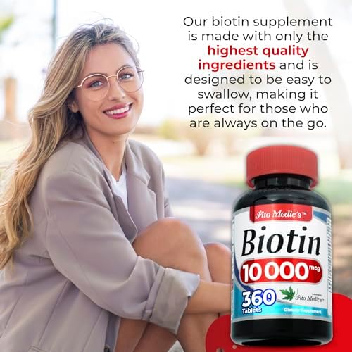 Suplemento de Biotina FITO MEDIC'S Lab | 360 tabletas | Vitamina para el cabello y piel - imagen 3