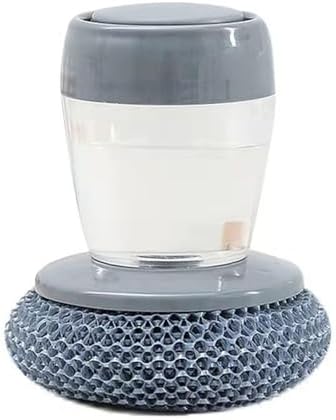 Cepillo de Cocina con Dispensador de Jabón y Estropajo de Acero Inoxidable para Platos, Sartenes, Fregadero, Bañera, Azulejos y Hogar - imagen 1