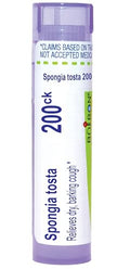Boiron Spongia Tosta 200Ck Medicina Homeopática para Tos Cruposa - 80 Gránulos - imagen 1