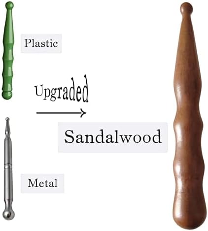 Bolígrafo de Masaje con Acupuntura KINTEGOOD de Sándalo, Herramienta de Reflexología de Madera para Masaje Profundo de Cuerpo, Manos y Pies - imagen 2