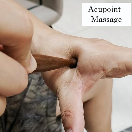 Bolígrafo de Masaje con Acupuntura KINTEGOOD de Sándalo, Herramienta de Reflexología de Madera para Masaje Profundo de Cuerpo, Manos y Pies - imagen 3