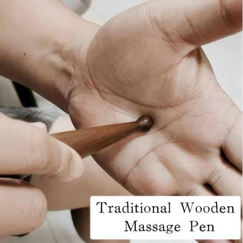 Bolígrafo de Masaje con Acupuntura KINTEGOOD de Sándalo, Herramienta de Reflexología de Madera para Masaje Profundo de Cuerpo, Manos y Pies - imagen 4