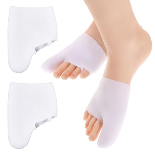 Capuchones de Gel para el Dedo Grande y Mangas Metatarsales, 2 Piezas de Silicona Reutilizables para Proteger el Dedo Grande, Corrector de Juanetes - imagen 1