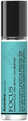 Roll-On de Aceite Esencial Focus, Pre-Diluido 10ml (1/3 fl oz), Esenciales para Estudiar - imagen 2