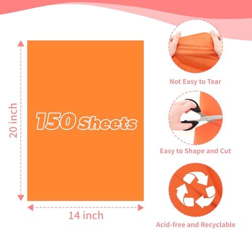 Papel de Seda Simetufy de 150 Hojas para Regalos, 30 Colores, 14 x 20 Pulgadas, Papel de Envoltura para Manualidades y Proyectos DIY - imagen 2