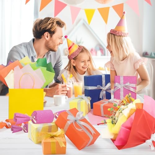 Papel de Seda Simetufy de 150 Hojas para Regalos, 30 Colores, 14 x 20 Pulgadas, Papel de Envoltura para Manualidades y Proyectos DIY - imagen 6