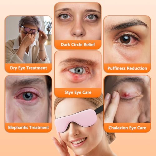 Mascarilla Térmica para Ojos – Compresa Caliente para Ojos Secos, Almohadilla Eléctrica USB para Tratamiento de Estilo y Chalazión, Máscara de Sueño - imagen 3