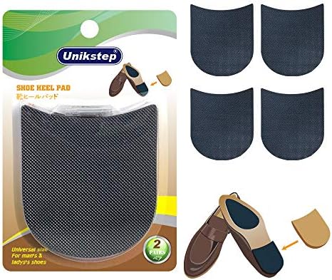 Unikstep 2 Pares de Almohadillas para Tacones, Suelas de Reparación de Goma, 3.5mm Antideslizantes, Kit de Reemplazo con Clavos y Stickers Adhesivos - imagen 1