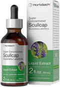 Tintura de Hierba Scullcap Horbaach | 2 fl oz | Extracto Líquido | Scutellaria Lateriflora | Sin Alcohol, Vegetariano | Suplemento Super Concentrado - imagen 1