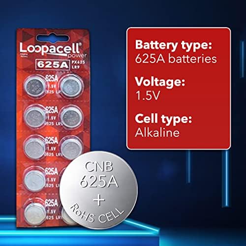 Batería Alcalina LOOPACELL 625A PX625A LR9 V625U PX625 - Batería de Botón de 1.5V para Medidores de Luz, Cámaras Vintage, Linternas Pequeñas y Llaves - imagen 3