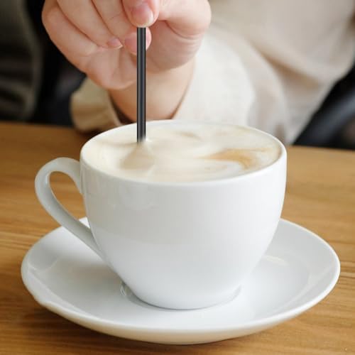 [200 Pzs] Popotes de 5 Pulgadas para Cócteles - Popotes Cortos de Plástico Resistente de 0.16 de Ancho para Bebidas, Desechables Negros para Bar, - imagen 5