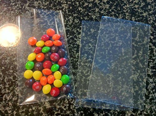 Bolsas de Cello Transparentes UNIQUEPACKING 100 Pcs 3 1/2 x 5 1/2 (O) 3.5x5.5 pulgadas - imagen 3