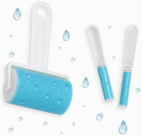 Juego de Rodillos Adhesivos Reutilizables iLifeTech para Pelusa y Pelo de Mascotas - Tamaño Mediano + 2 Tamaños de Viaje - imagen 1