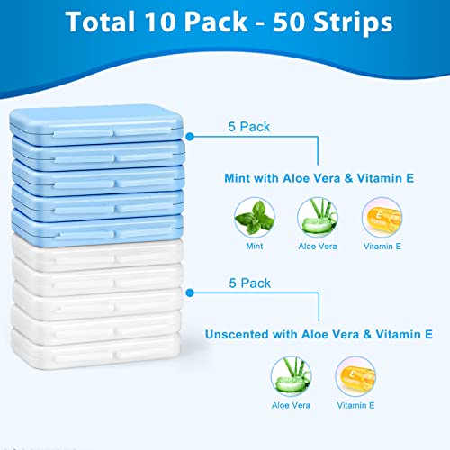 Cera Ortodóntica para Frenos y Alineadores, Cera Dental de Grado Alimenticio, Aloe Vera y Vitamina E, Protección para Encías y Mejillas, 10 Paquetes, - imagen 4