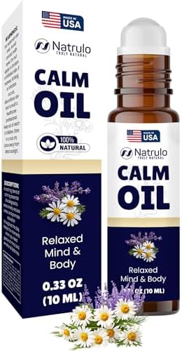 Roll-On de Aceite Esencial Calm – Aceites Esenciales Calmantes con Lavanda y Manzanilla – Alivio del Estrés, Relajación y Aromaterapia Suavizante - imagen 1