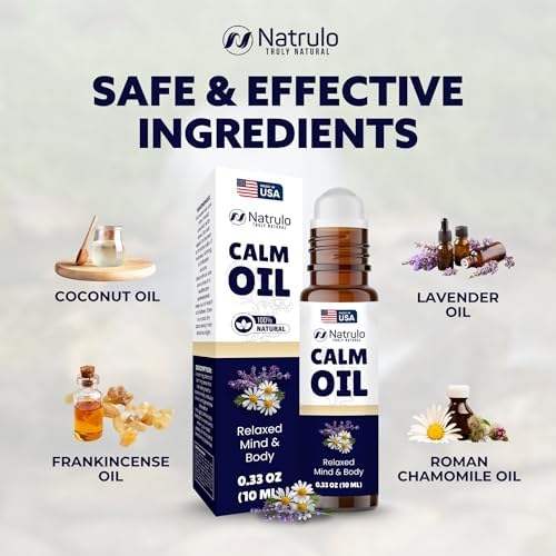 Roll-On de Aceite Esencial Calm – Aceites Esenciales Calmantes con Lavanda y Manzanilla – Alivio del Estrés, Relajación y Aromaterapia Suavizante - imagen 5