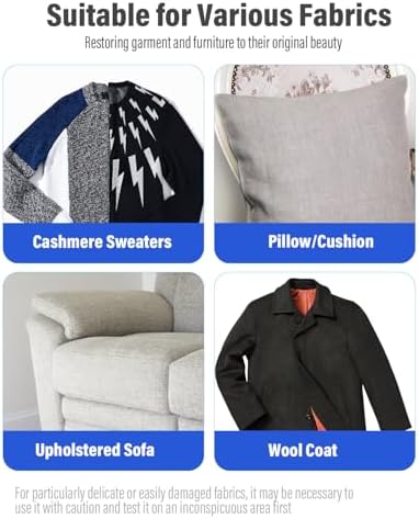 Peine de Cachemira para Suéteres, Combate Pelusas y Fibras, Suave con Lana y Tejidos, Herramienta Portátil de Cuidado de Ropa con Bolsa de - imagen 4