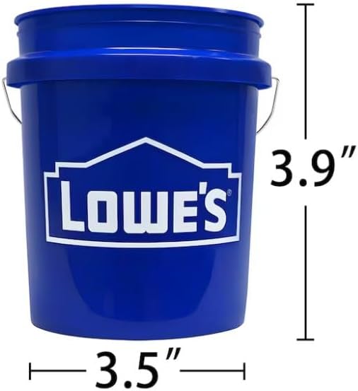 Mini Cubo Azul 0.4 Cuartos de Polipropileno Grado Alimenticio Libre de BPA con Pluma de Jardín Tierra - imagen 5