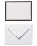 Tarjetas en Blanco American Greetings con Sobres, Marfil con Borde Negro (Paquete de 40) - imagen 1