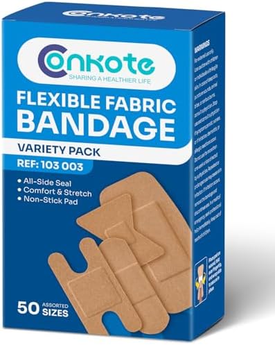 Vendas de Alta Elasticidad Conkote - Paquete Variado de 50 Piezas para Protección de Dedos y Nudillos, Sin Látex, Ajuste Cómodo, Adhesivo Duradero - imagen 1