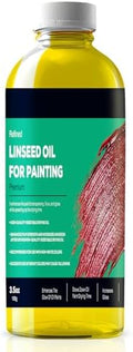 Aceite de Linaza LIIZOUSUDA para Pintura, Aceite Refinado para Diluir Pinturas, Artistas y Profesionales - 3.5oz - imagen 1