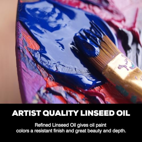 Aceite de Linaza LIIZOUSUDA para Pintura, Aceite Refinado para Diluir Pinturas, Artistas y Profesionales - 3.5oz - imagen 3