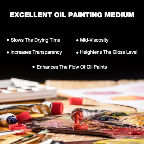 Aceite de Linaza LIIZOUSUDA para Pintura, Aceite Refinado para Diluir Pinturas, Artistas y Profesionales - 3.5oz - imagen 5