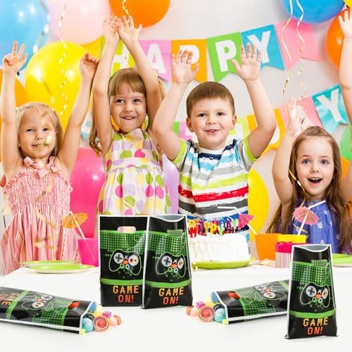 Bolsas de Fiesta de Videojuegos PintreeLand 40PCS, Bolsitas de Regalo de Plástico para Cumpleaños Temático de Videojuegos - imagen 2