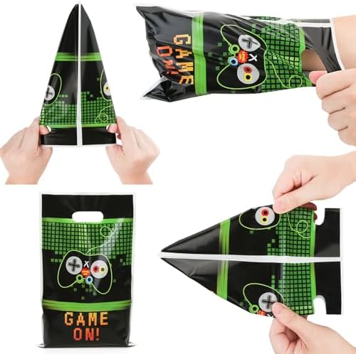 Bolsas de Fiesta de Videojuegos PintreeLand 40PCS, Bolsitas de Regalo de Plástico para Cumpleaños Temático de Videojuegos - imagen 5