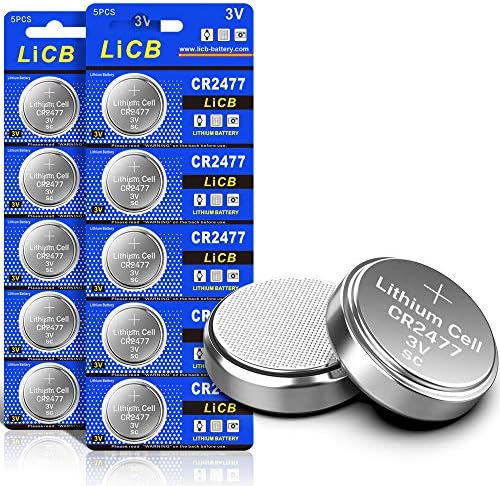 Batería de Litio LiCB CR2477 3V (Paquete de 10) - imagen 1