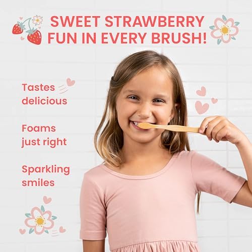 Pasta Dental Himalaya Botanique para Niños, Sabor Fresa, Anticaries, Vegana, Sin SLS, Sin Colorantes ni Saborizantes Artificiales, 4 oz (113 g) - imagen 6