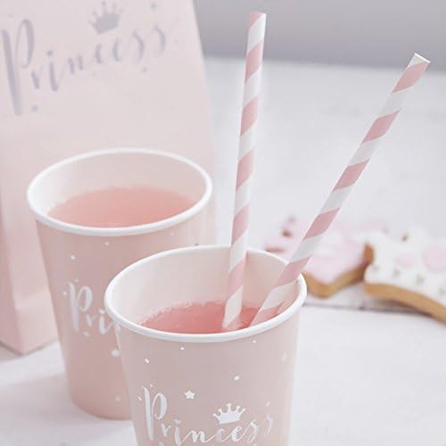 Popotes de papel biodegradables ALINK en color rosa, paquete de 100, ideales para jugos, cócteles, batidos y decoraciones de fiestas y eventos. - imagen 5